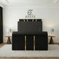 Vector Gold Trim TV Bed, Gold Trim TV Bed, Storage Compartment Bed, High Headboard Bed