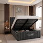 Nova Wingback Bed, Wingback Bed, Storage Compartment Bed