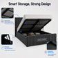 Nova Wingback Bed, Wingback Bed, Storage Compartment Bed