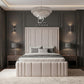 Athens Bed, High Headboard Bed, Storage Compartment Bed