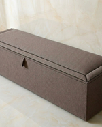 Azure Ottoman Blanket Storage Box