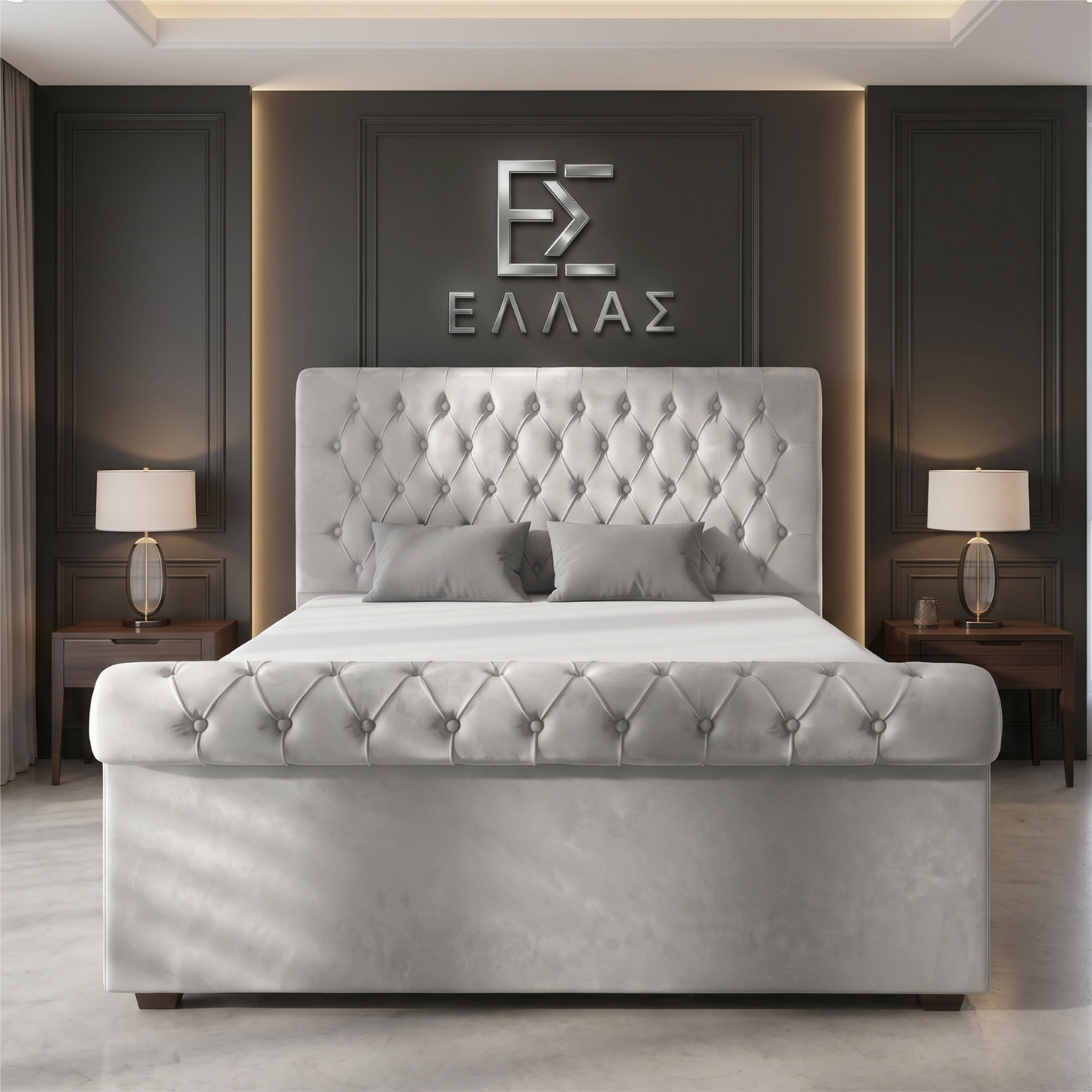 Chester Scroll Ottoman Bed