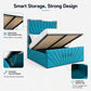 Sunshine Mirror Bed with Ottoman Storage