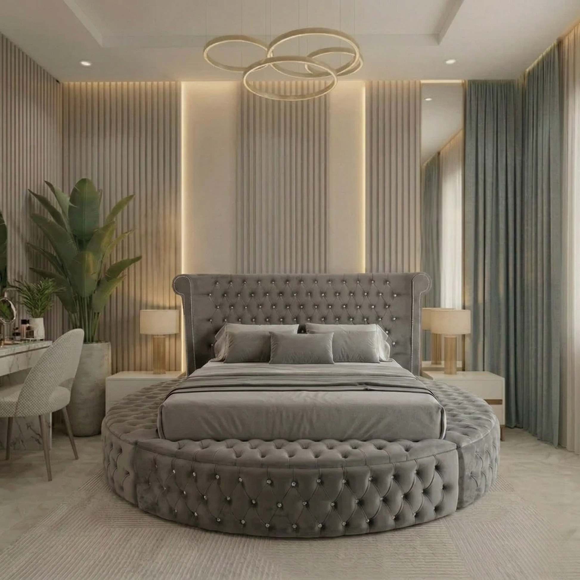 Diamond Orbit circle Bed