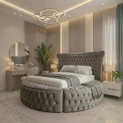Diamond Orbit Round Bed
