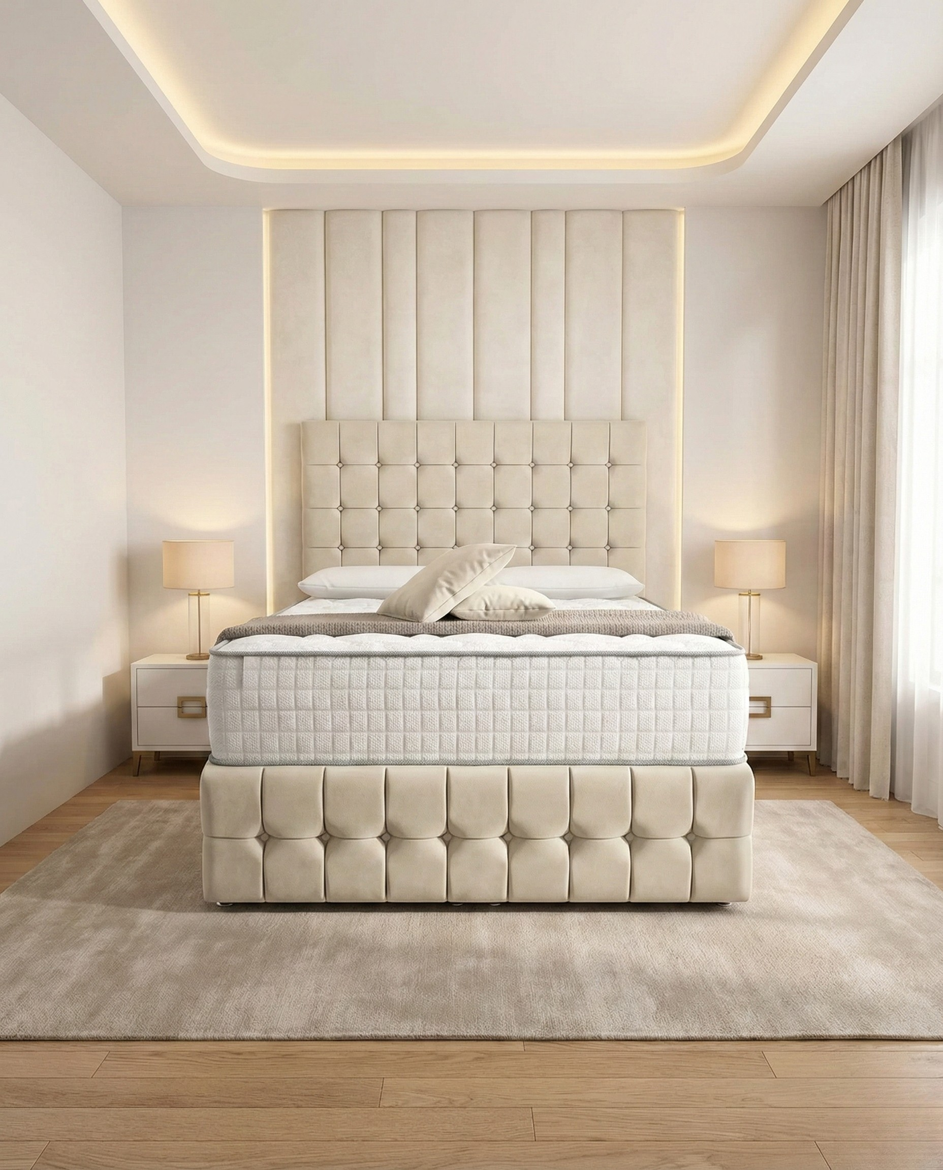 Diamond Tuffted ottoman divan