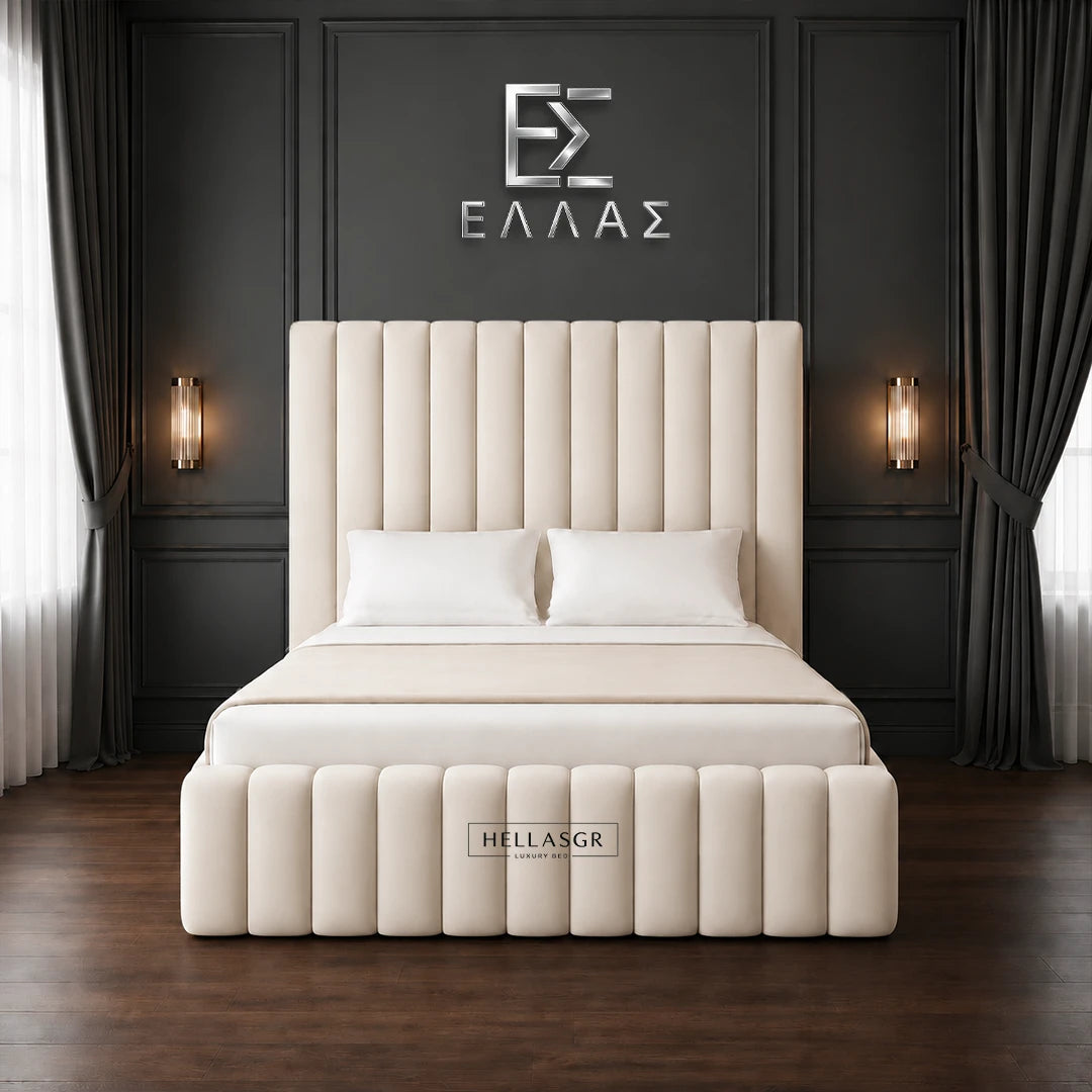 Floretta Elite Bed,  Elite Bed, High Headboard Bed, Storage Compartment Bed