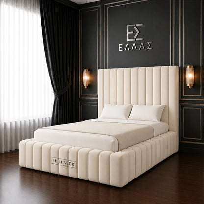 Floretta Elite Bed,  Elite Bed, High Headboard Bed, Storage Compartment Bed