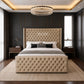Ambassador Chesterfield bed Frame with Optional Ottoman Storage