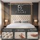 Heritage Button Ottoman Bed