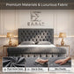 Imperial Button Ottoman Bed