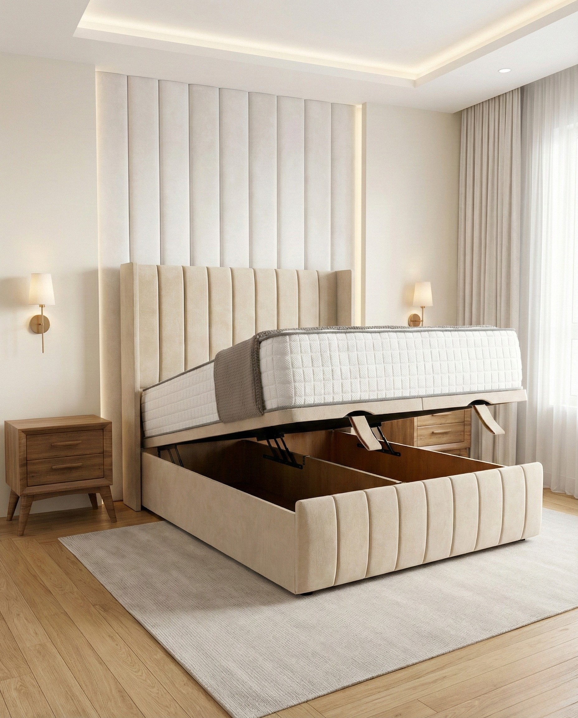 Lanthe Wingback Ottoman Divan 