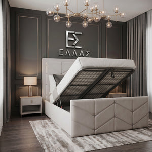 Leaf Panel Bed, Panel Bed, Storage Compartment Bed