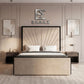 Maria Bed, Storage Compartment Bed, High Headboard Bed