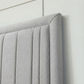 Mykonos modern upholstered bed headboard frame
