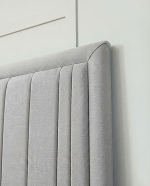 Mykonos modern upholstered bed headboard frame

