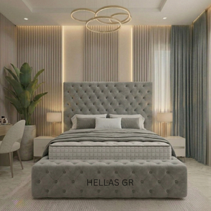 Nera Plush Ottoman divan