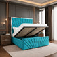 Sunshine Mirror Bed with Ottoman Storage
