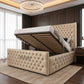 Ambassador Chesterfield bed Frame with Optional Ottoman Storage