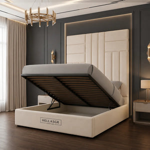 Vienna High Headboard Storage Bed, Vienna High Headboard Bed,  Storage Bed