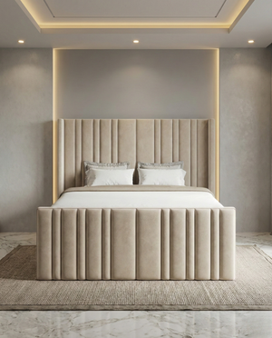 Oxford wingback luxury bed