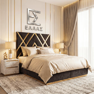 Paris Gold Trim Bed