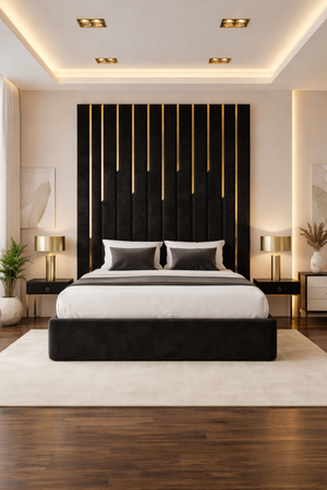 Piano Gold Strip luxury bed