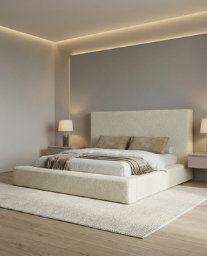 Plain Textured Bed