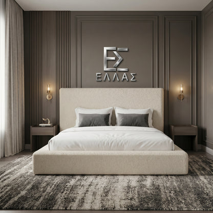 Plain Textured Bed