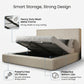 Plain Textured Bed