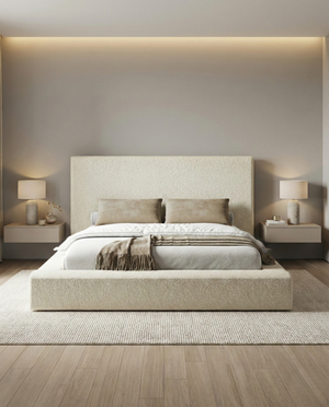 Plain Textured luxury bed