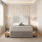 Prague Divan Bed - Silver Plush Velvet