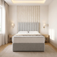 Prague Divan Bed - Silver Plush Velvet