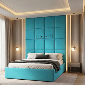 Elysium Luxe High Headboard with Optional Ottoman Storage