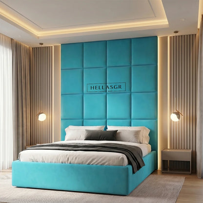 Elysium Luxe High Headboard with Optional Ottoman Storage