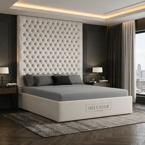 Hellas Chesterfield Ottoman Storage Bed with hHgh Headboard