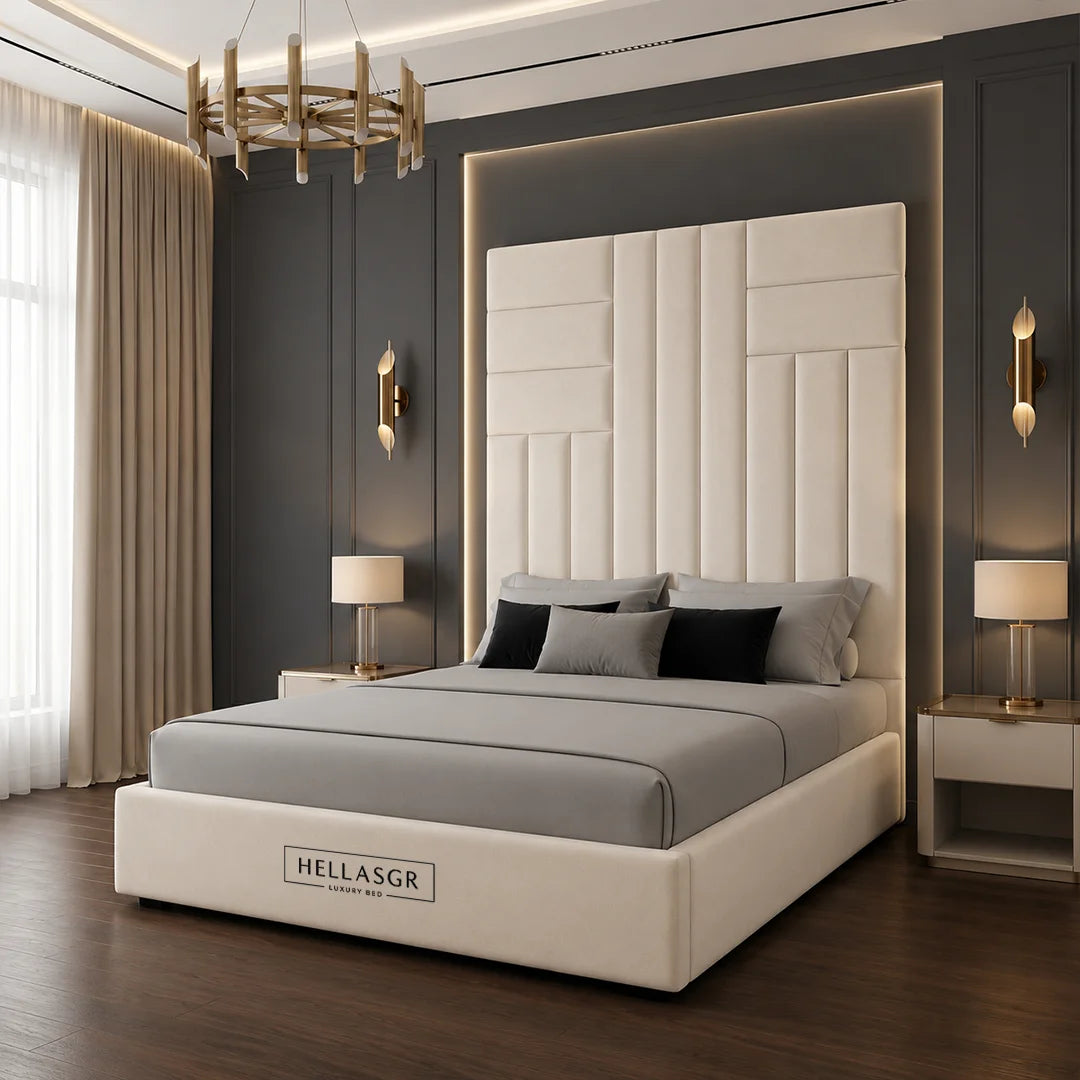 Vienna High Headboard Storage Bed, Vienna High Headboard Bed,  Storage Bed