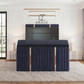 Sky Line TV Bed with Storage, Sky Line TV Bed, Storage Compartment Bed, High Headboard Bed