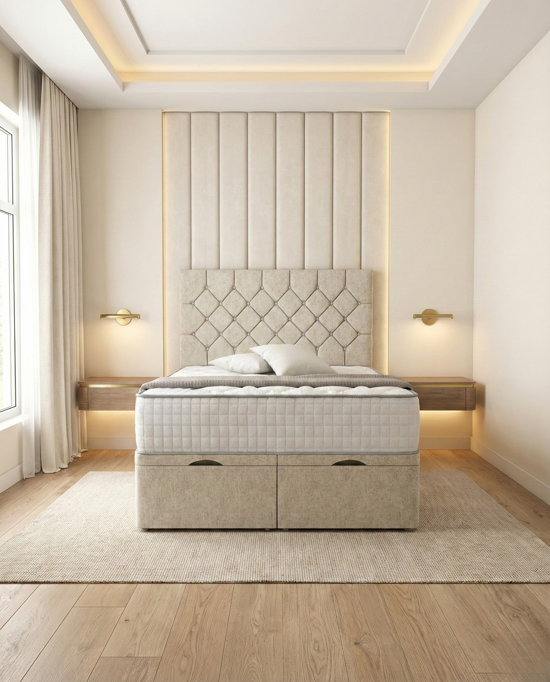 Thalior Chesterfield Ottoman bed