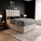 Theros Divan Bed - Cream Chenille