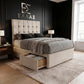 Theros Divan Bed - Cream Chenille