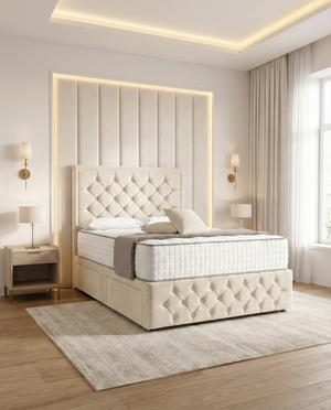 Euphorion Divan Bed - Cream Naples