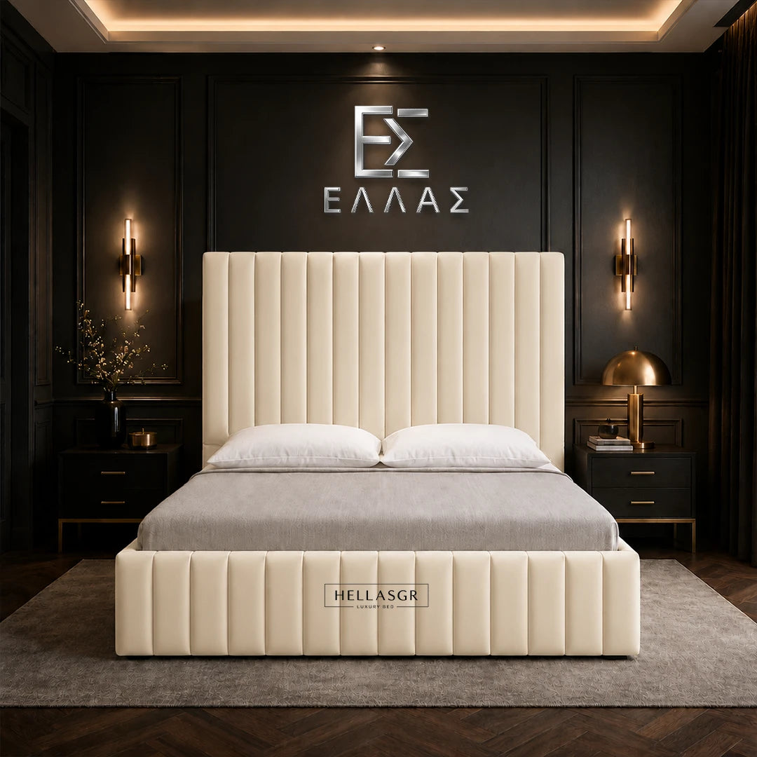 Vertex bed, Storage Compartment Bed, High Headboard Bed