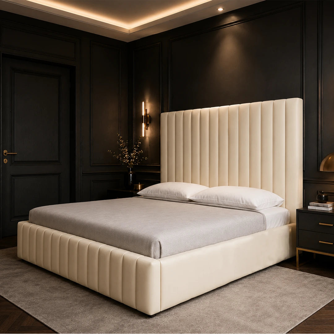 Vertex bed, Storage Compartment Bed, High Headboard Bed