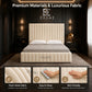 Vertex bed, Storage Compartment Bed, High Headboard Bed