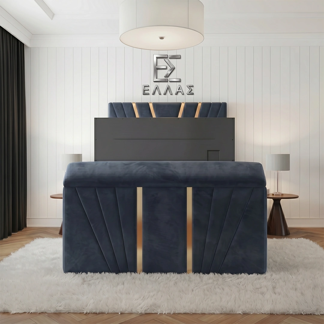 Vector Gold Trim TV Bed