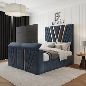 Vector Gold Trim TV Bed