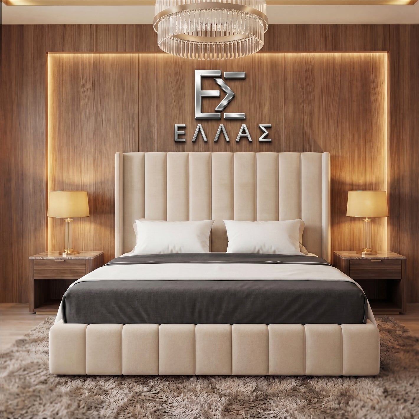 Velora Panel Bed