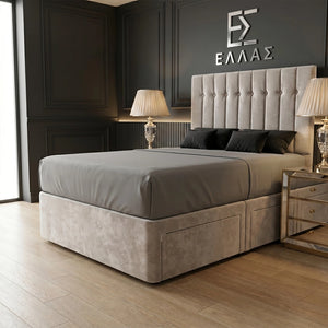 Vertical Tufted  Divan Bed
