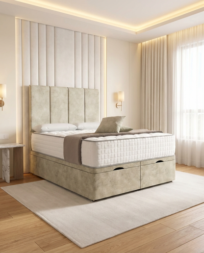 Calligenia Ottoman Divan Bed - Almond Coniston